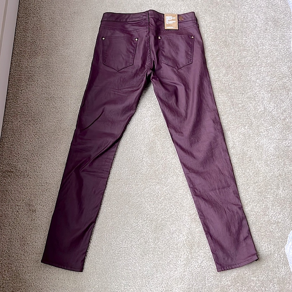H&M Burgundy Skinny Low Ankle Size 27 Pants